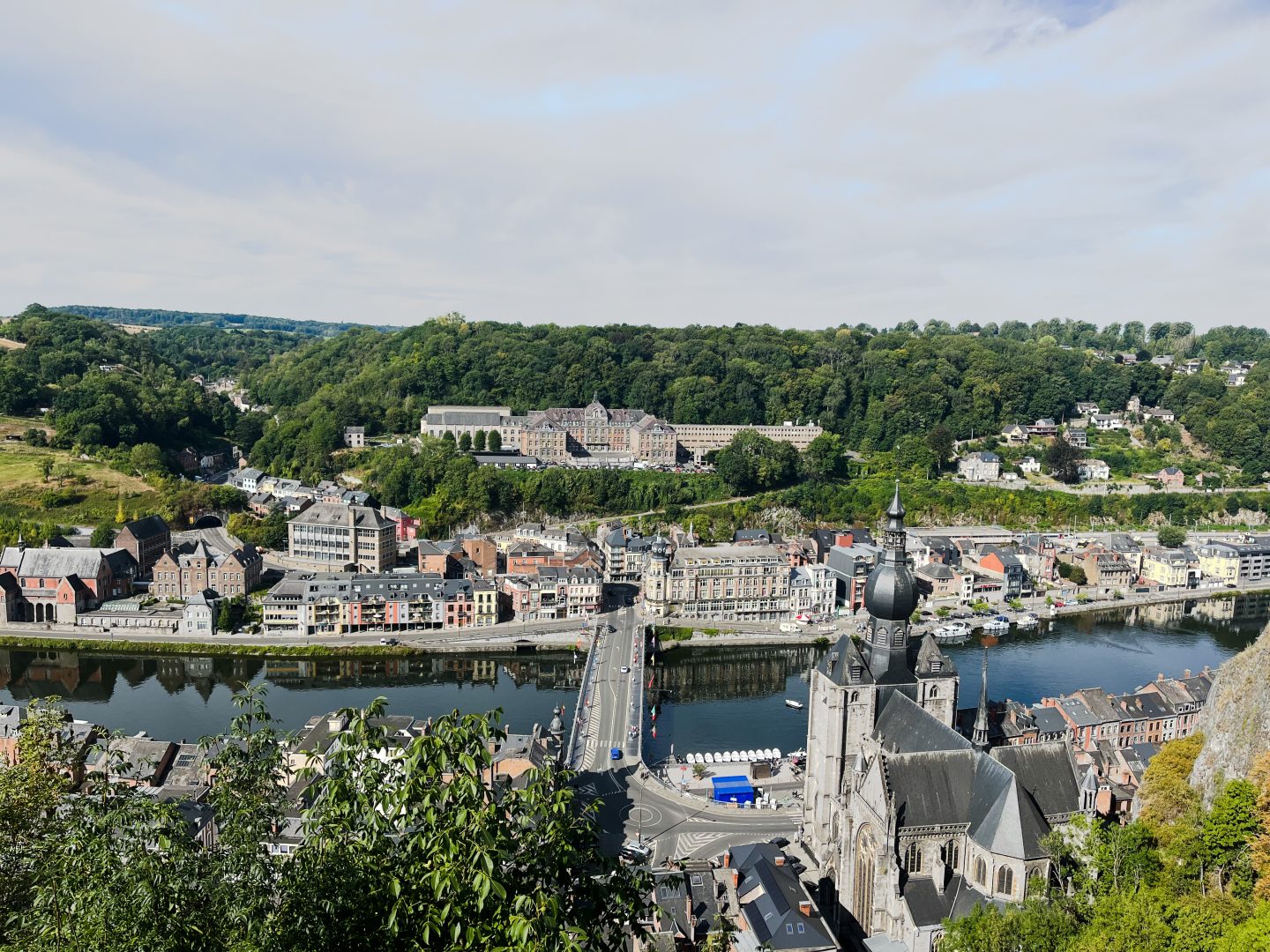 Zicht vanop de citadel in Dinant